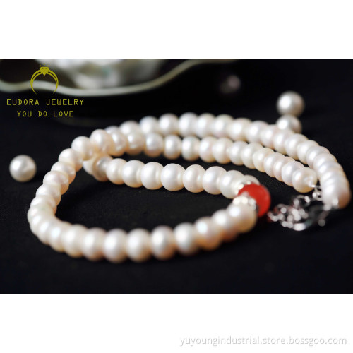 Fashion Female Beautiful Freshwater Pearl Necklace (XL1501)